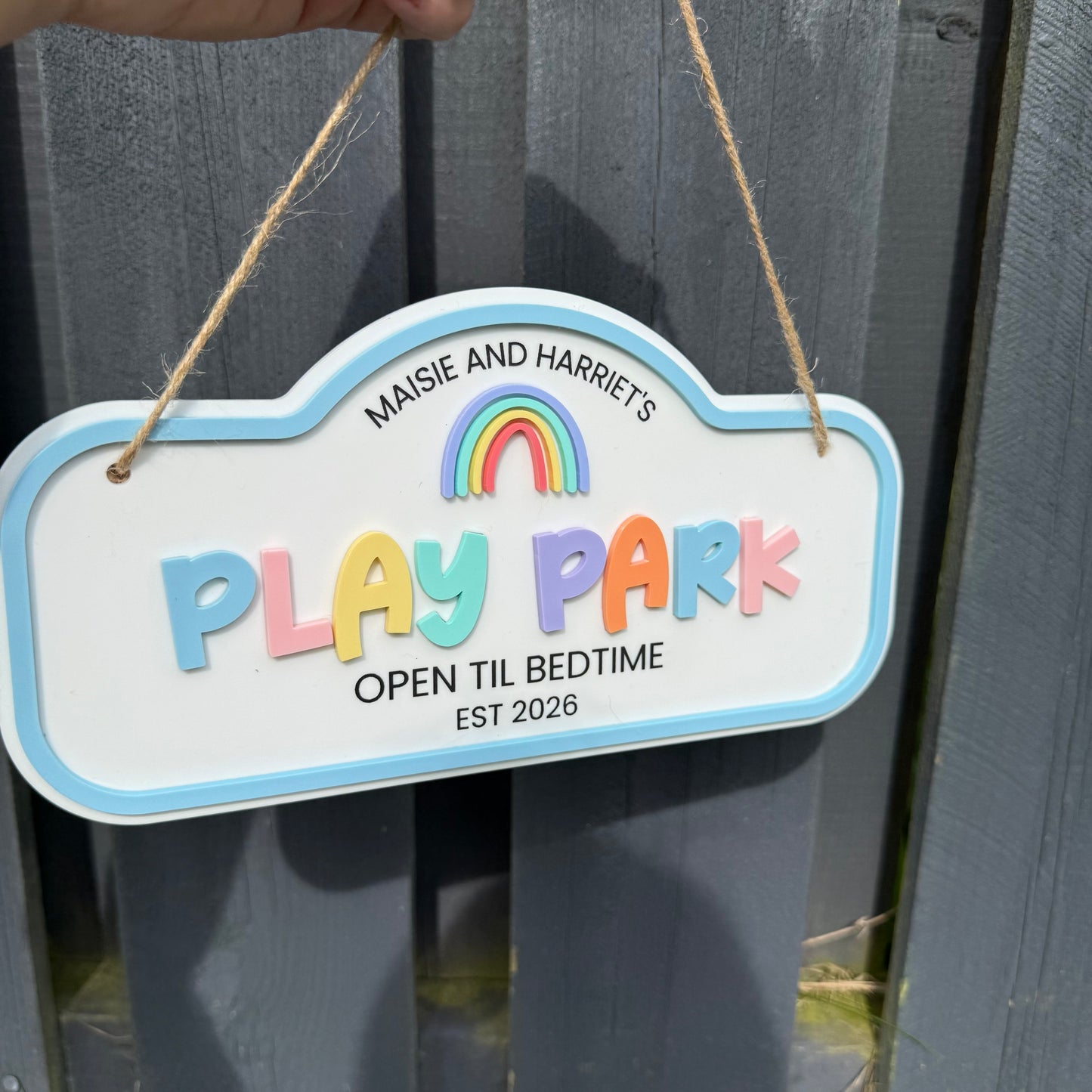 Personalised Children's Outdoor Playhouse Sign