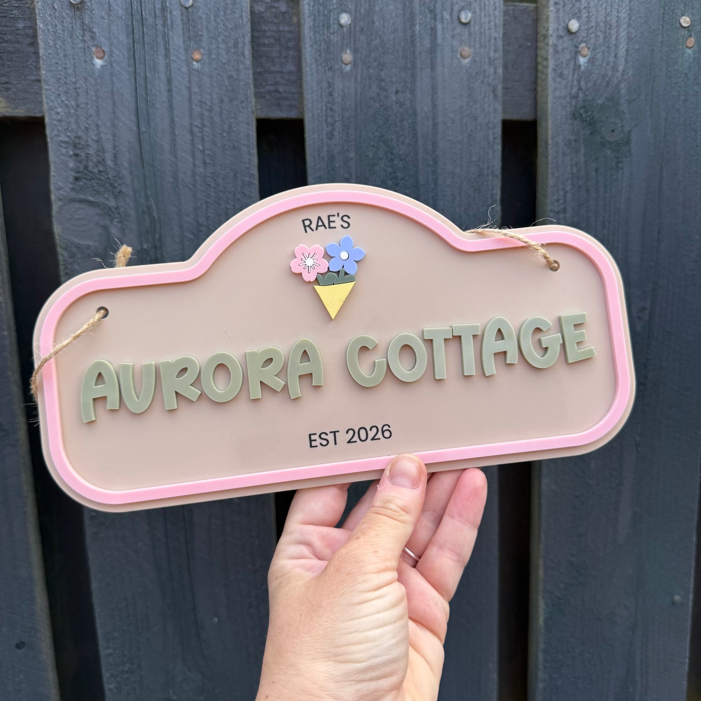 Custom Children's Outdoor Wendy House Sign
