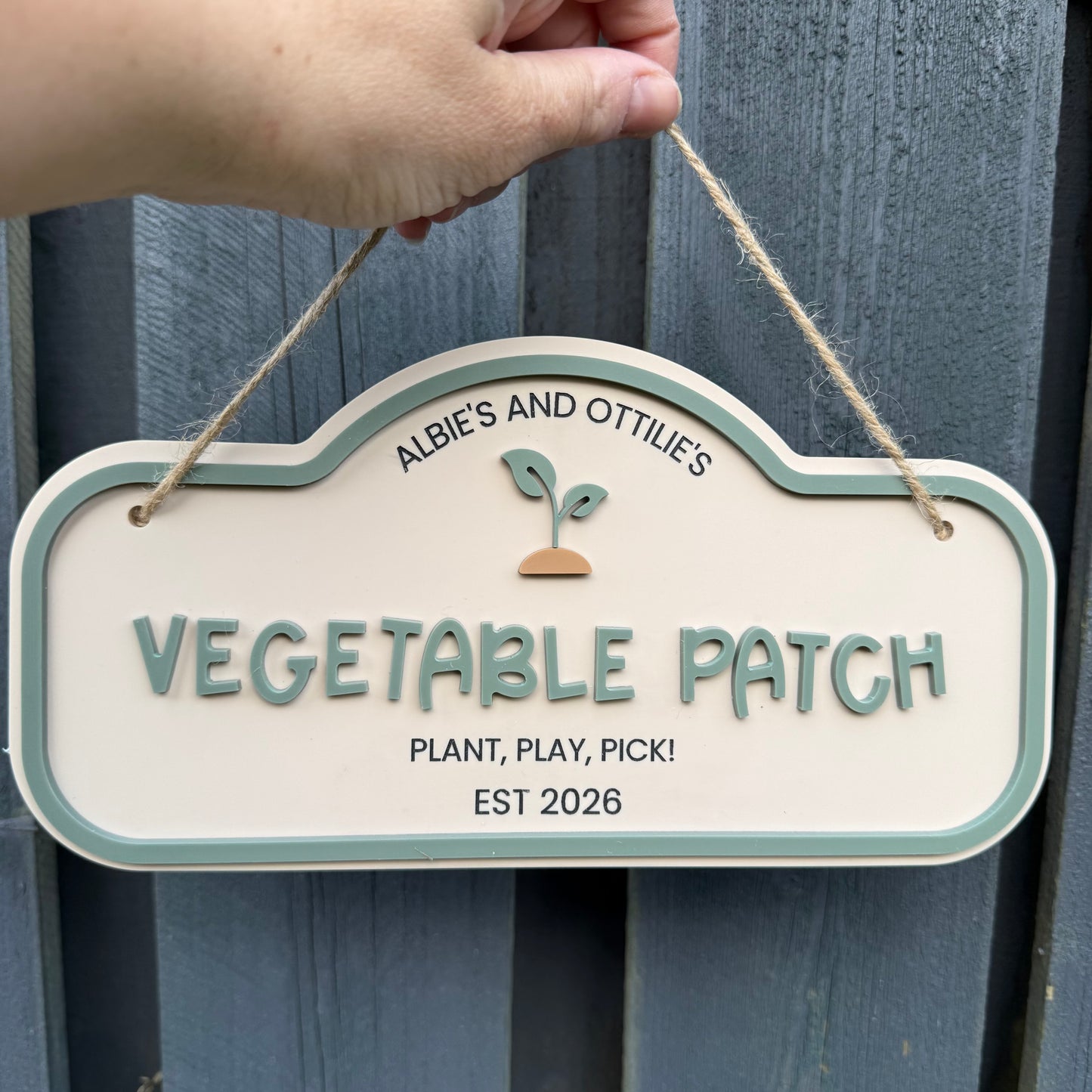 Personalised Children's Outdoor Garden Sign