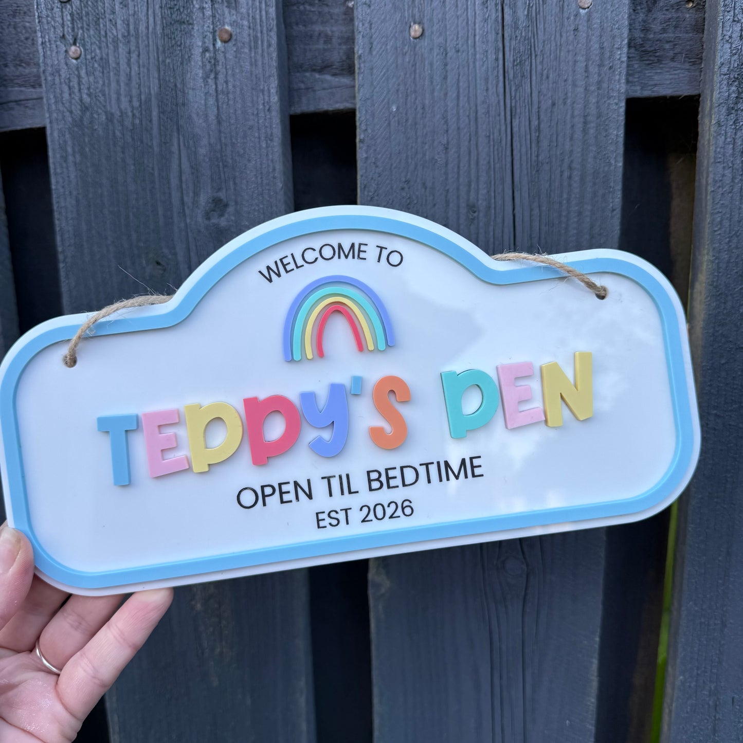 Personalised Children's Outdoor Playhouse Sign