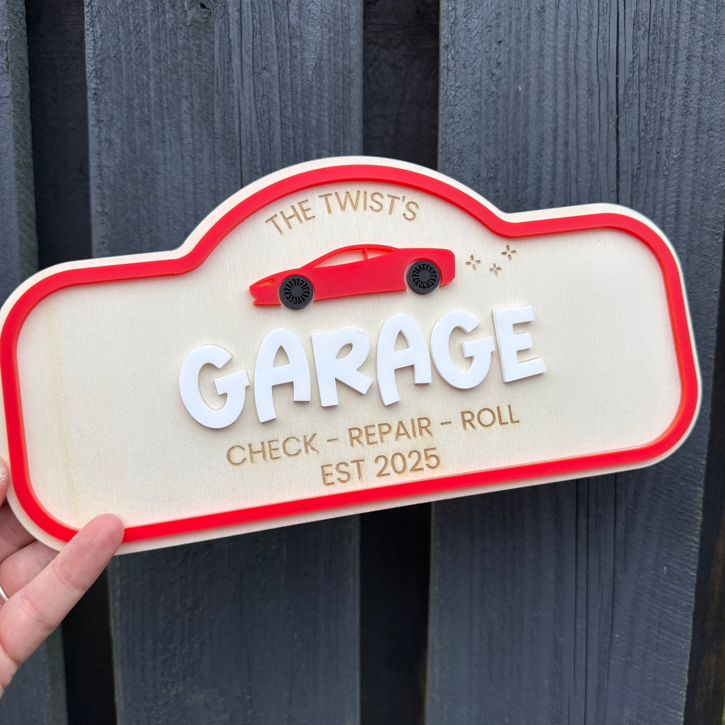 Custom Children's Play Garage Sign