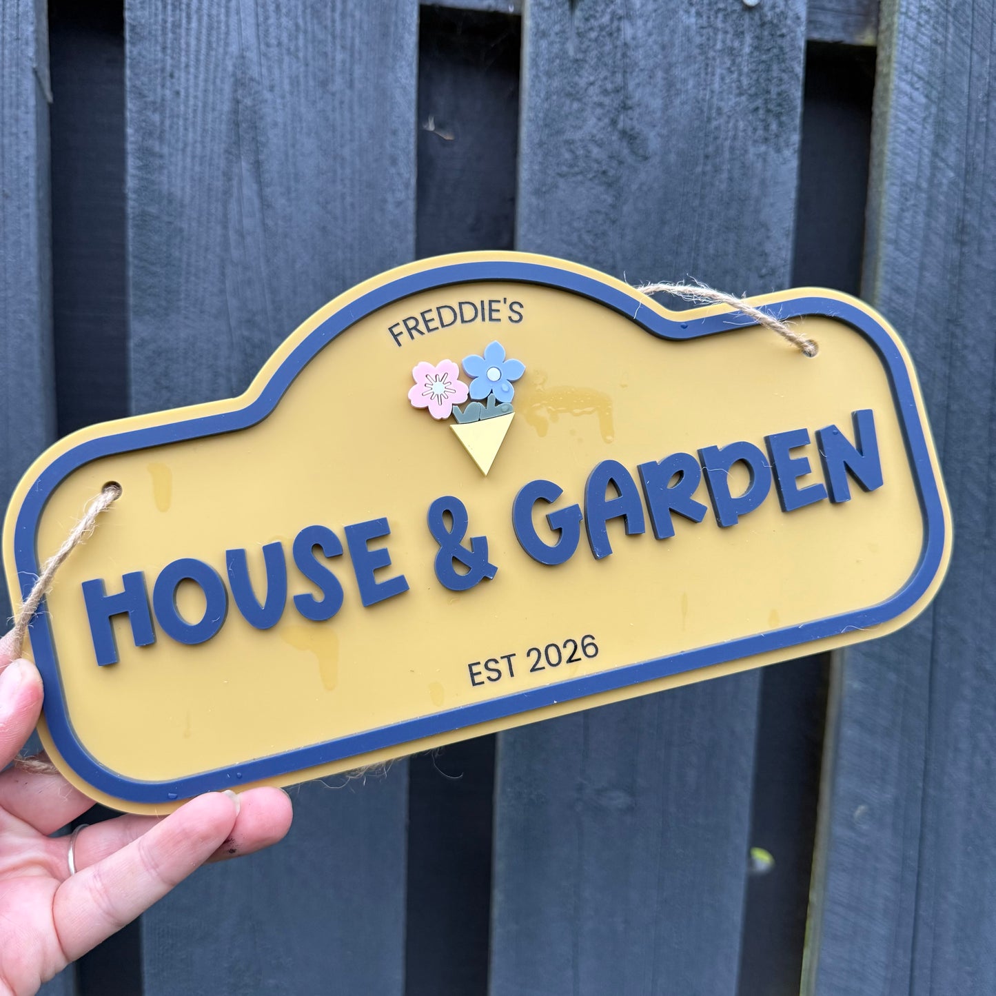 Custom Children's Outdoor Wendy House Sign
