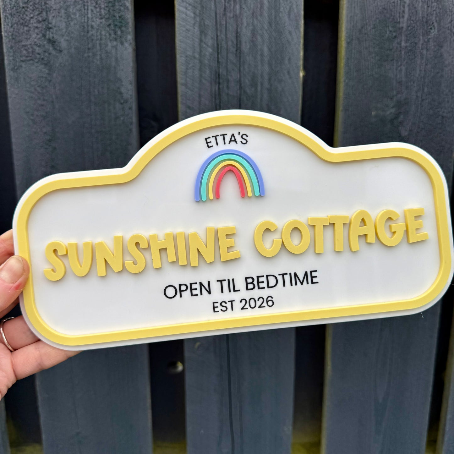 Personalised Children's Outdoor Playhouse Sign