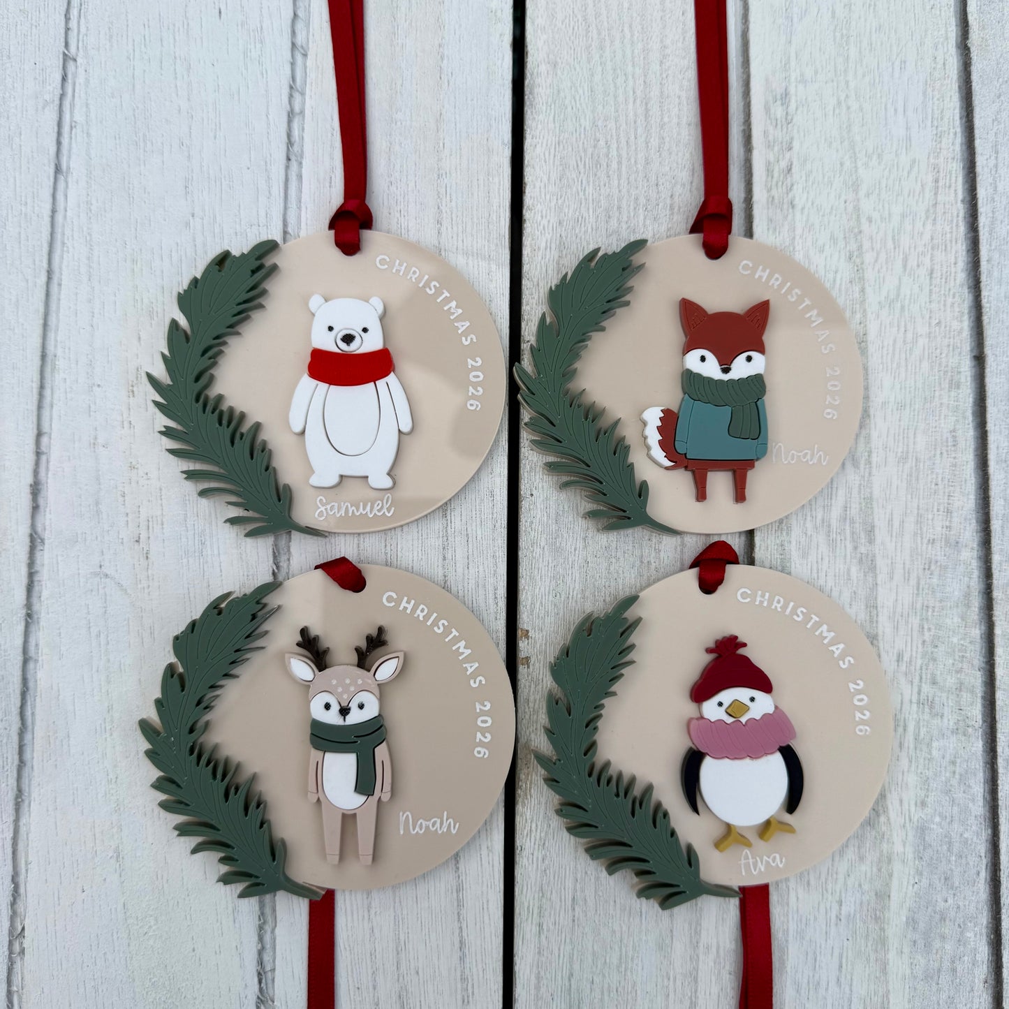 Personalised Penguin Christmas Decoration