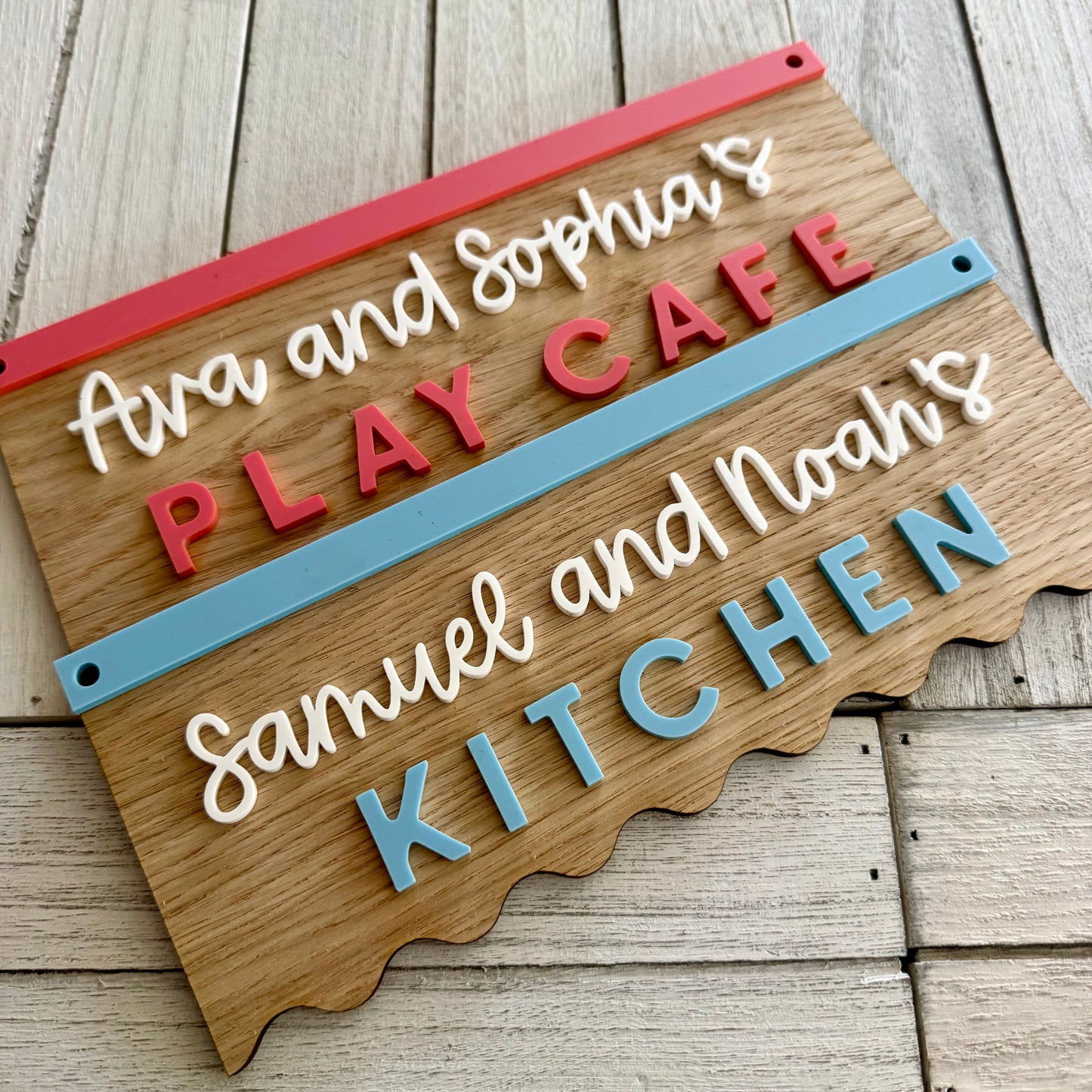 Personalised Playroom Sign | Kids Pretend Play Sign | Play Kitchen Sign | Custom Bakery Market Cafe Library Sign | Nursery Playroom Decor