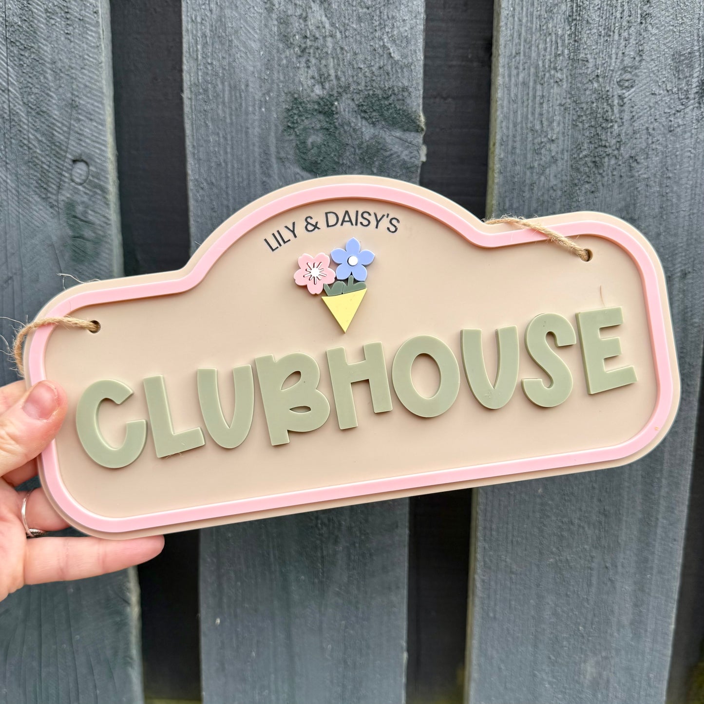 Custom Children's Outdoor Wendy House Sign