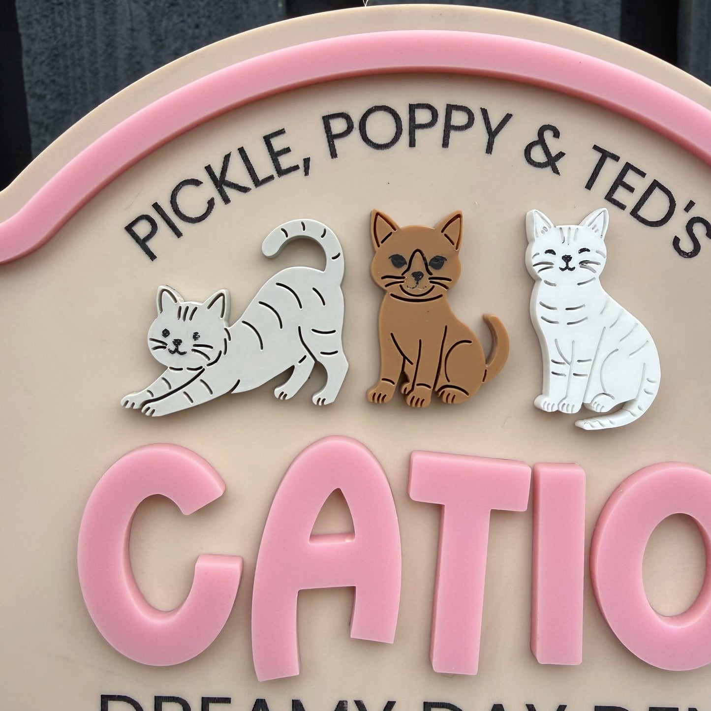 Custom Catio Garden Sign