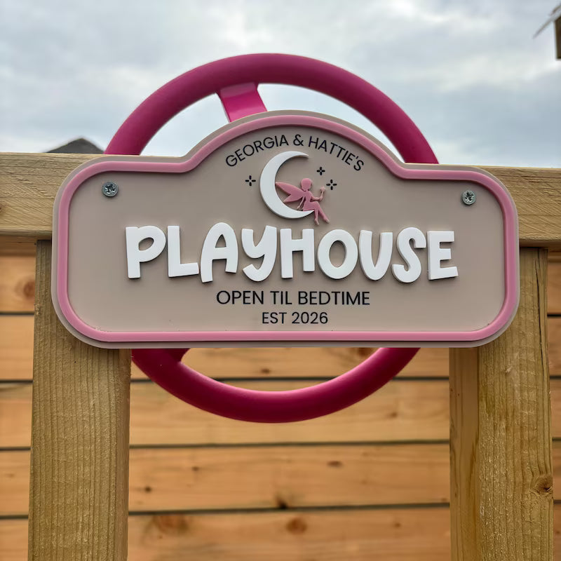 Personalised Children's Outdoor Playhouse Sign