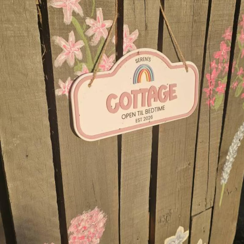 Personalised Children's Outdoor Playhouse Sign