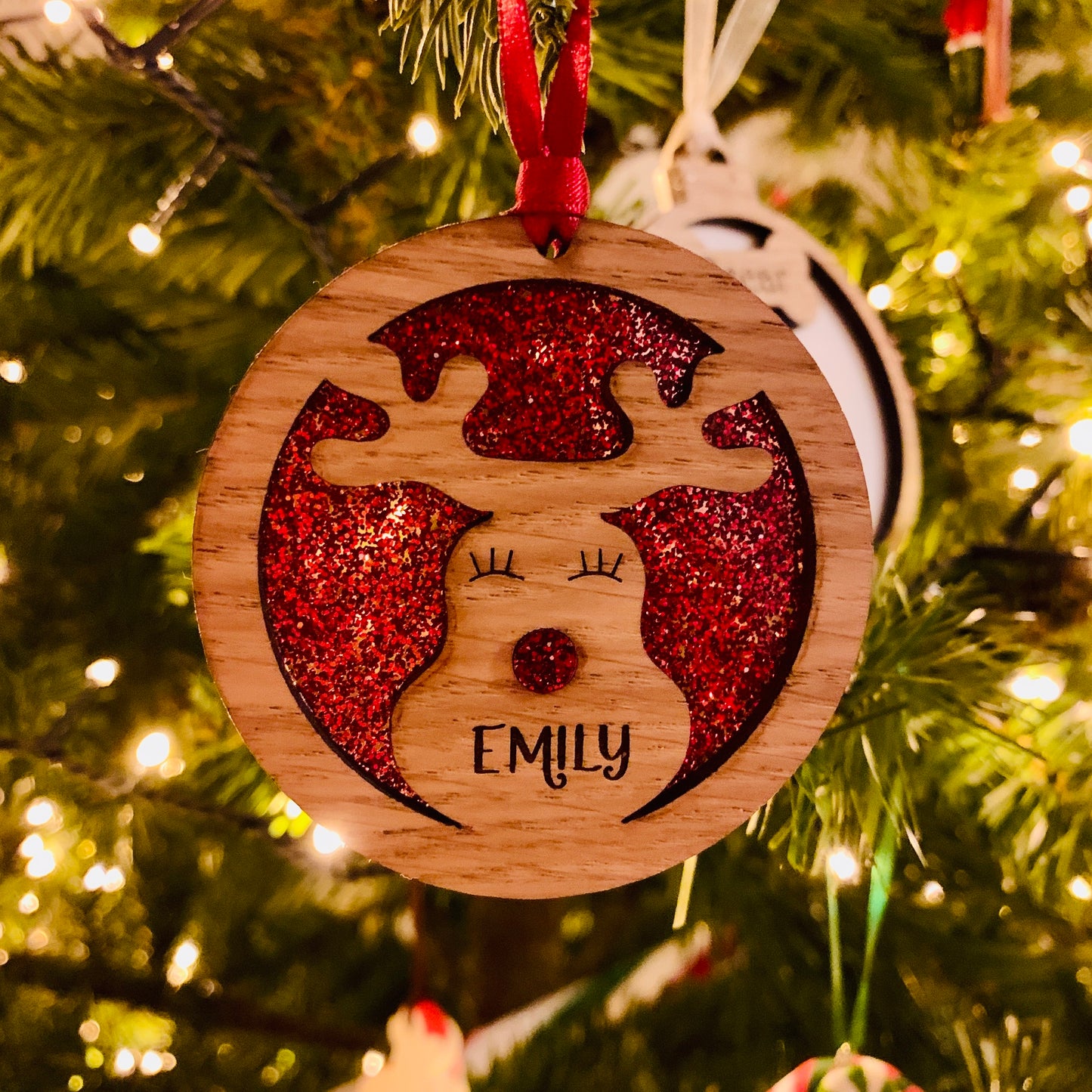 Personalised Rudolph Bauble